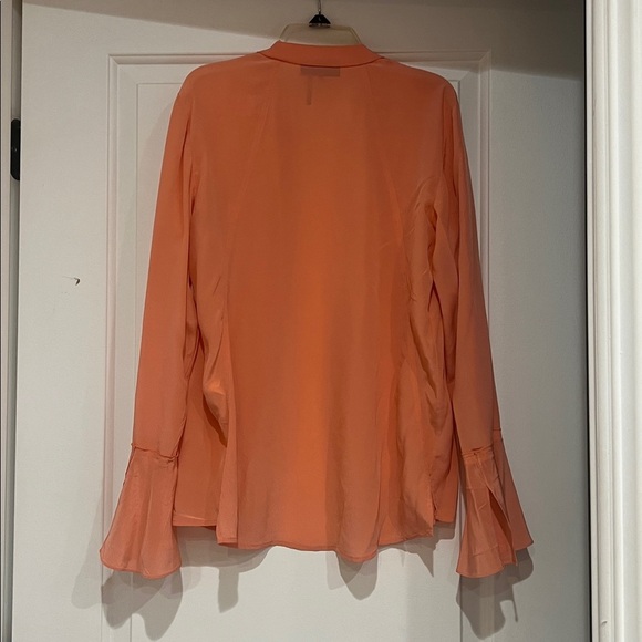 Donna Karan Coral Buttom Up Blouse - Picture 2 of 3